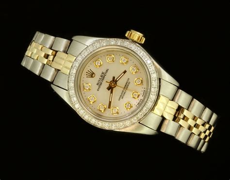 rolex ladies two tone oyster perpetual|two tone Rolex for sale.